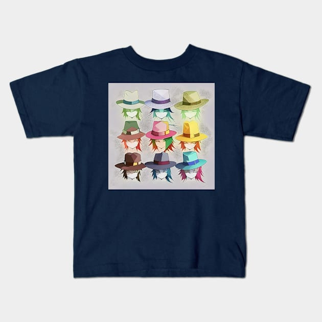 Nine hats. Kids T-Shirt by Evgeniya